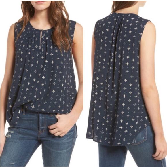 Madewell Memory Tank in Medallion Dot - Size M - Picture 1 of 5